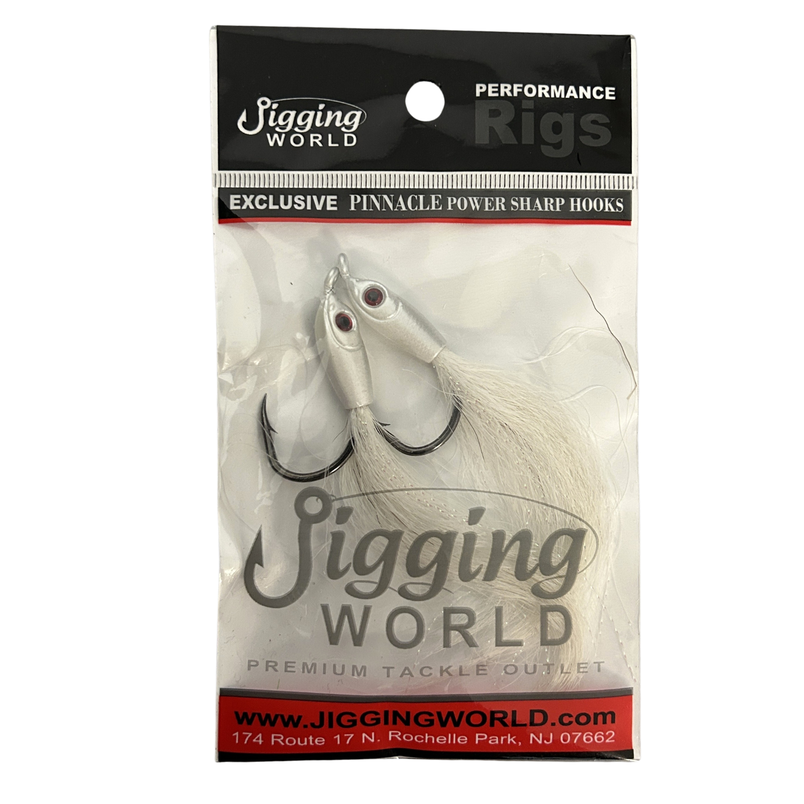 Jigging World Fluke Candy Teasers with Bucktail (2pk, Assorted Colors)