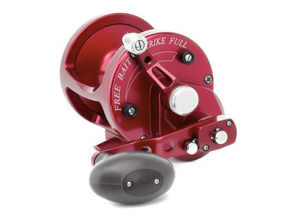 AVET JX 6 3 Lever Drag MC Conventional 2 Speed Reel RED