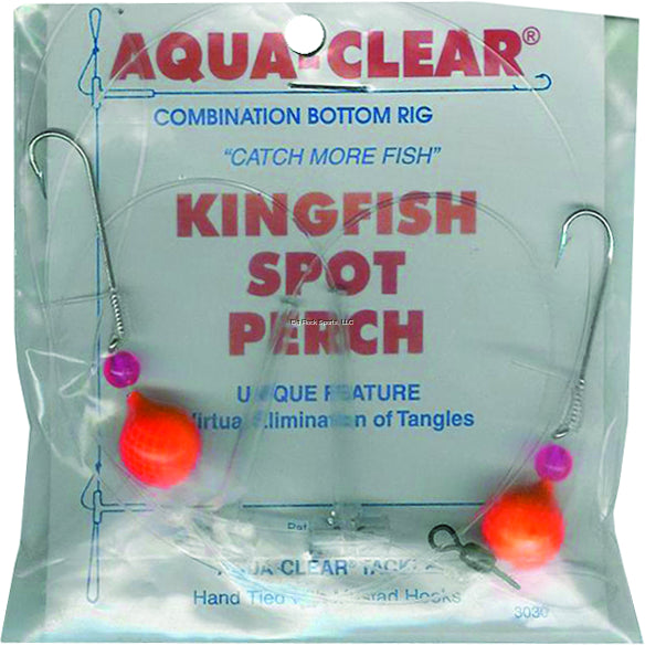 Aqua Clear Hi/Lo Rig Kingfish /Spot/Perch Float/Red Bead Size 8