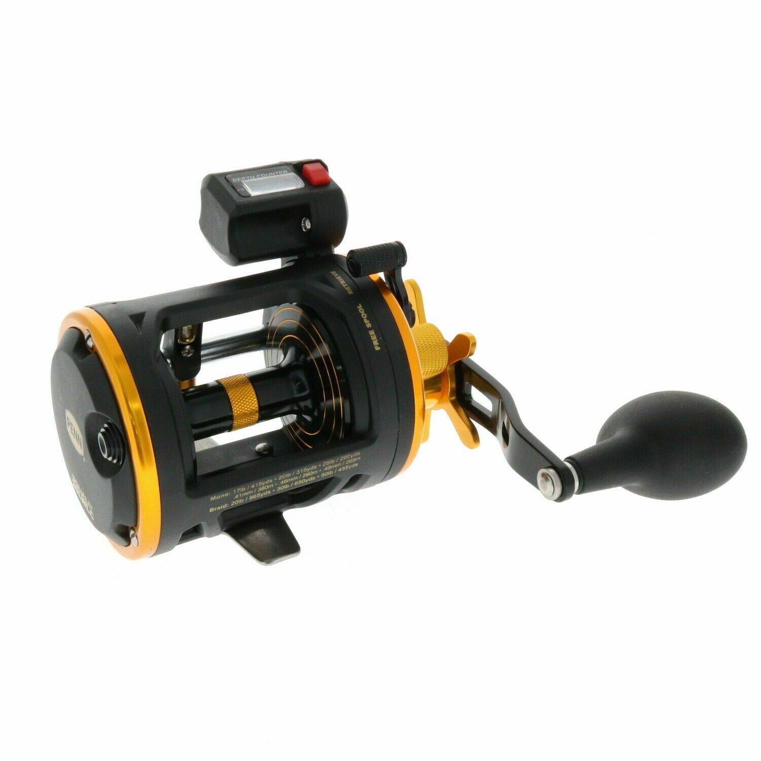 PENN Squall II Level Wind Conventional Reel, Size 20, Right-Hand