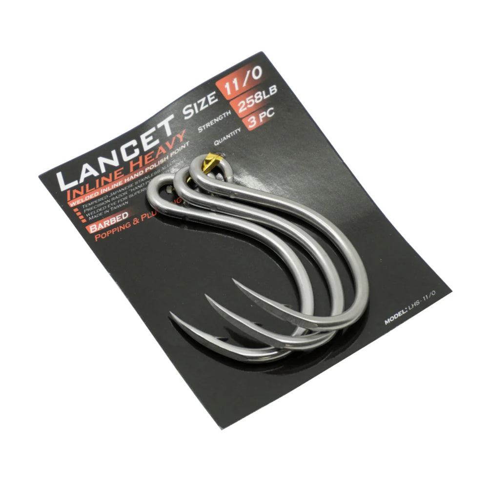 Ocean's Legacy Lancet Hooks Inline Heavy Barb