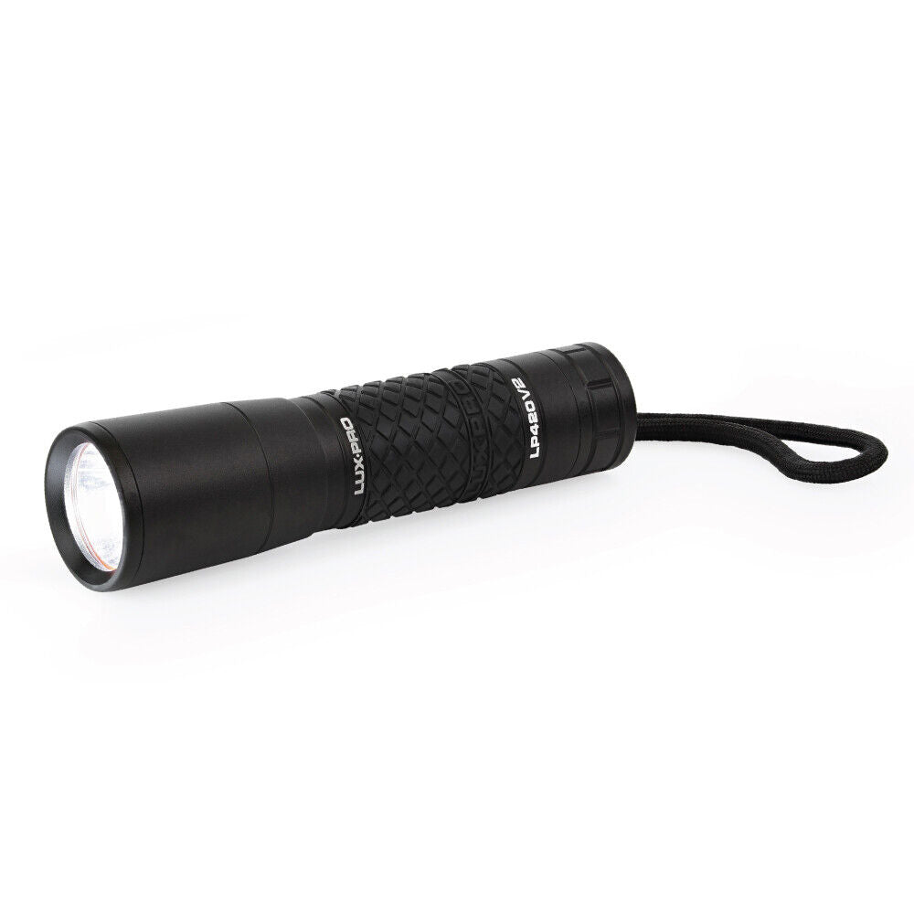 LuxPro LP420V2 300 Lumen LED Flashlight, 3xAAA Included, 3-Modes