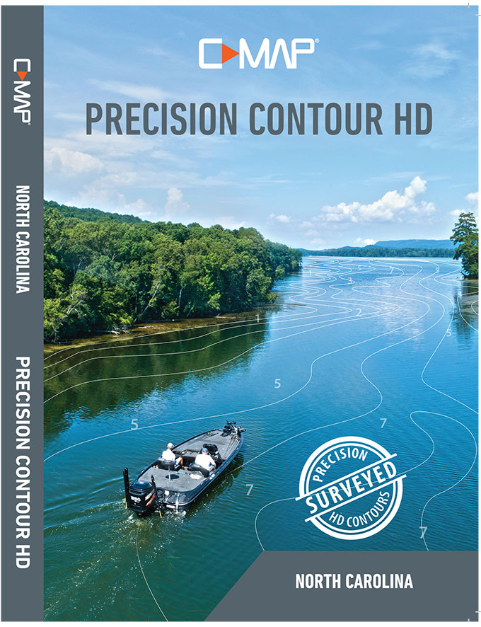 C-Map North Carolina Precision Contour HD Map Card