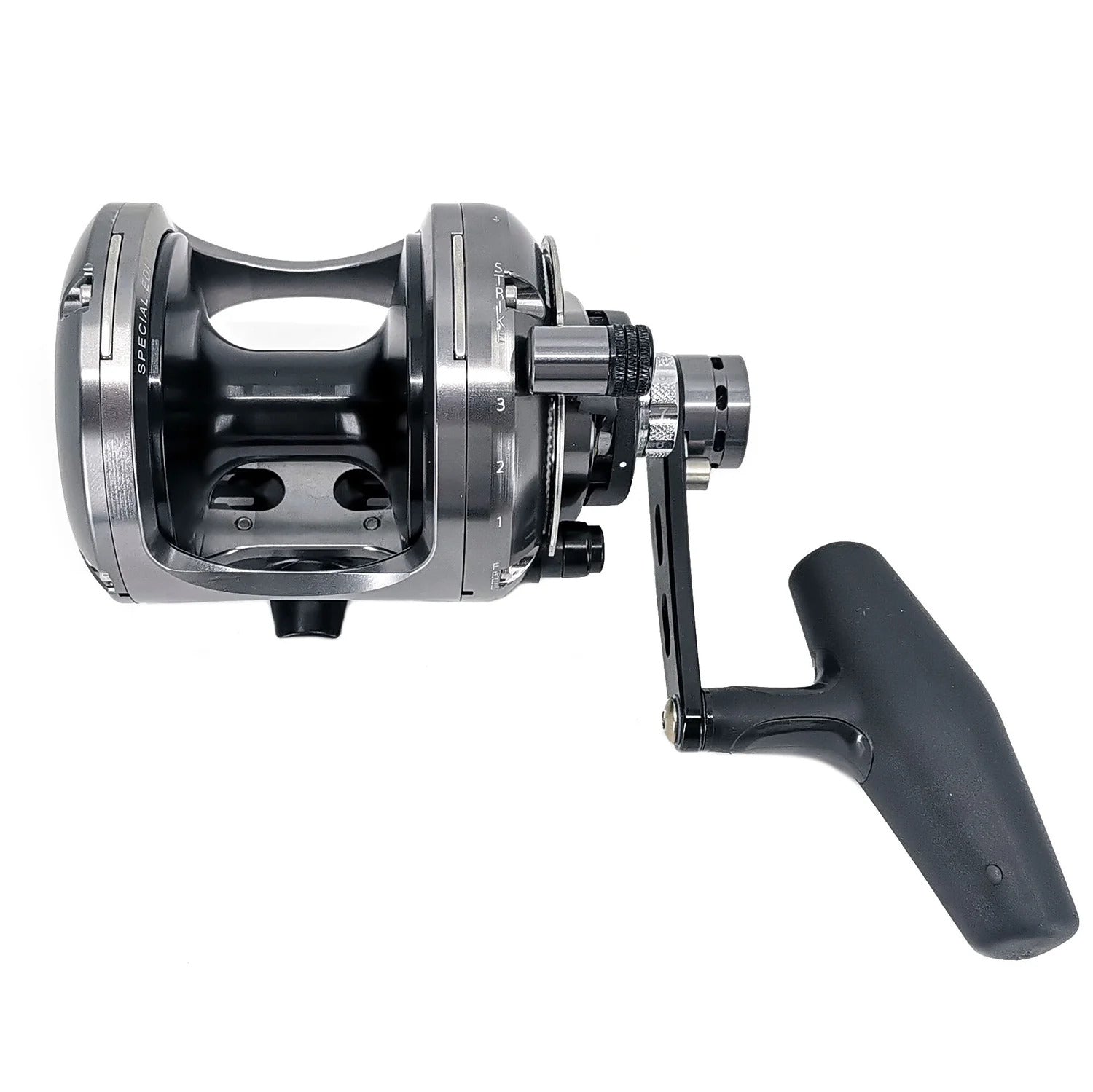 Okuma MK-130IISEa-LBS Makaira SEa 130 2-Speed Lever Drag Reel Black