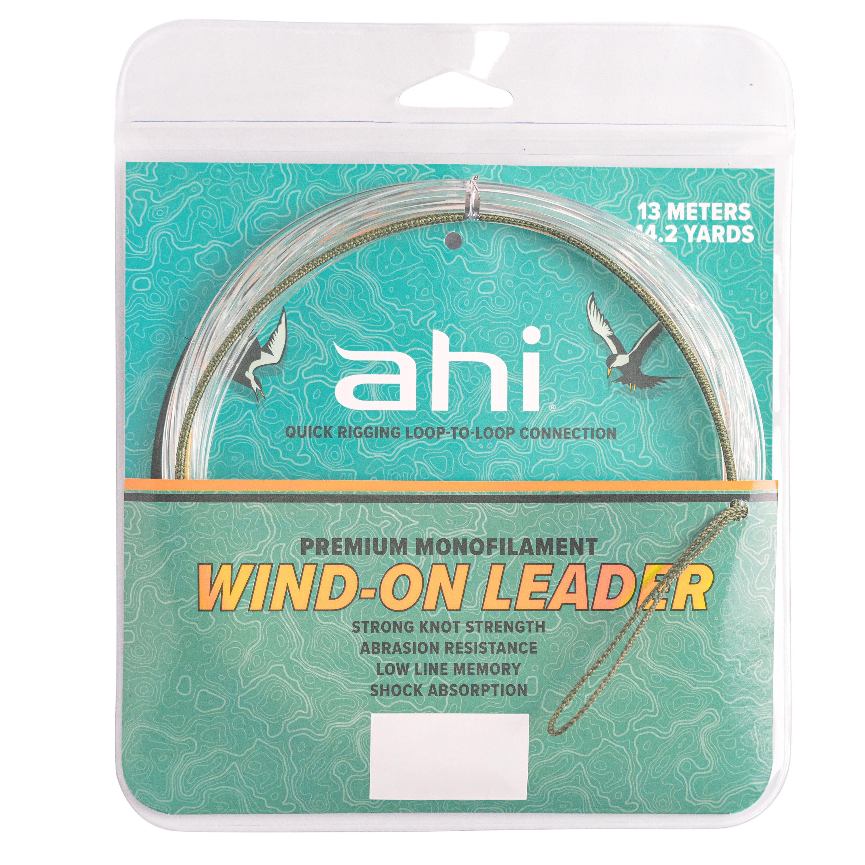 Ahi WIND-ON Mono Leader 100LB - 14.2yards 13meters