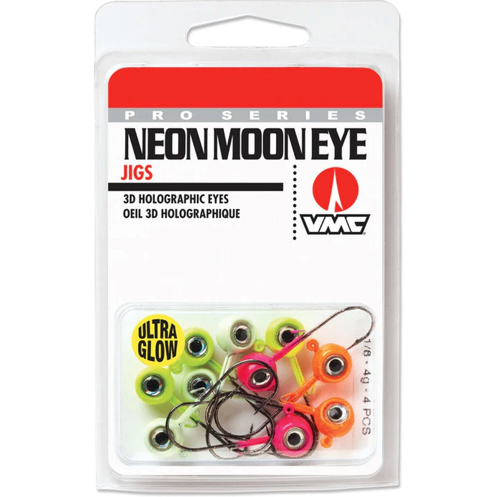 VMC Neon Moon Eye Jig Glow Hook Kit Assorted
