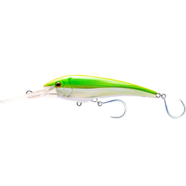 Nomad DTX Minnow Sinking 110 - 4.25- Chartreuse Chrome