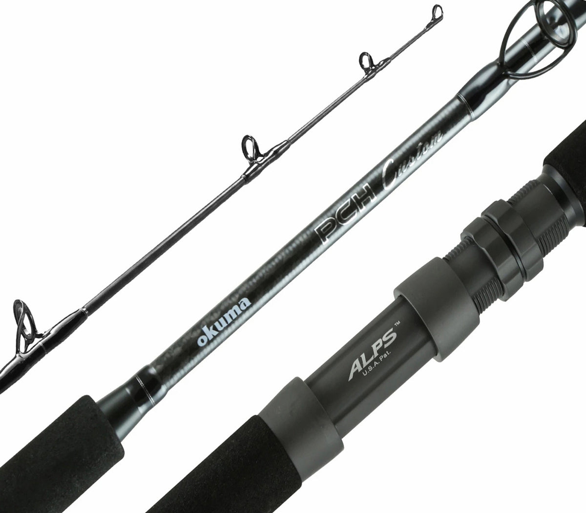 okuma c3 swimbait rod SST-C-1062Ha SST "a" Series 10'6" Medium Heavy Casting Each travel rod comes with a protective tube for easy transport Okuma Guide Select Custom Swimbait