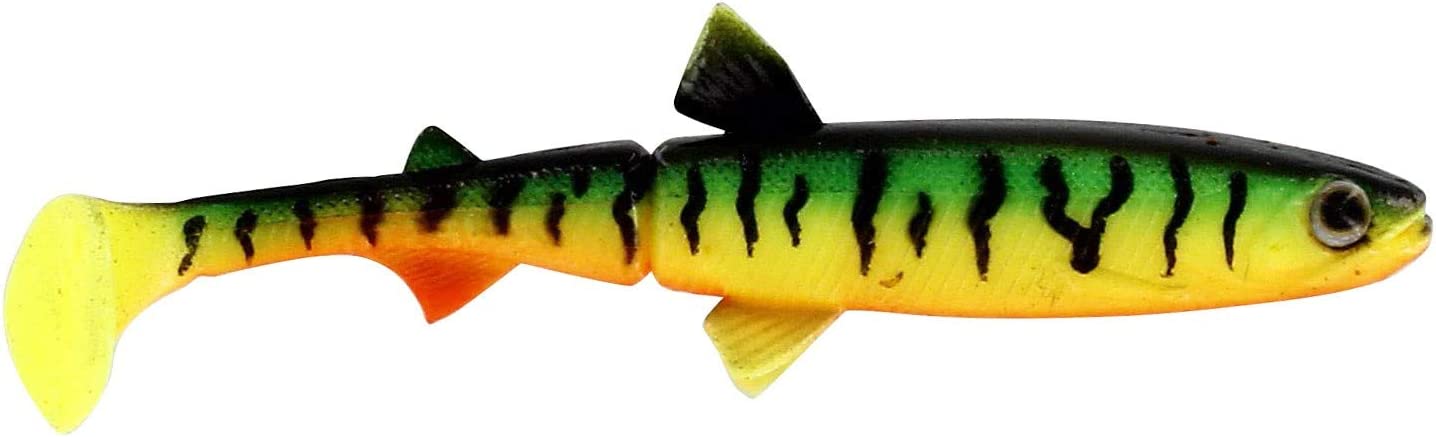 Westin HypoTeez Soft Jointed Paddle Tail Swimbait Crazy Firetiger - 3.5"