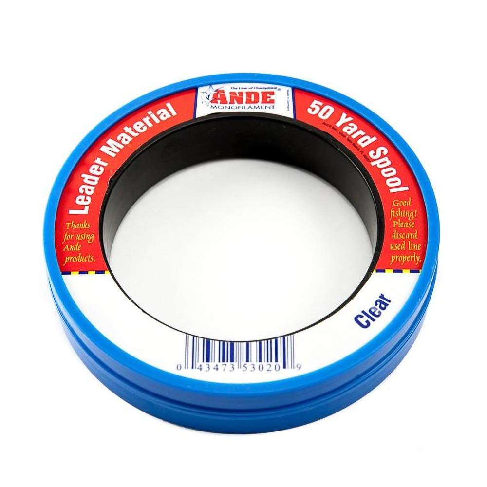 Ande Mono Leader Wrist Spool (20lb-80lb, 50yd, Clear)