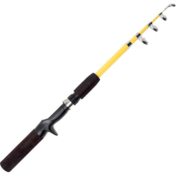 Eagle Claw PK555SC Packit Spincast Rod, 5'6", Telescopic, Med, 1/8-1/2