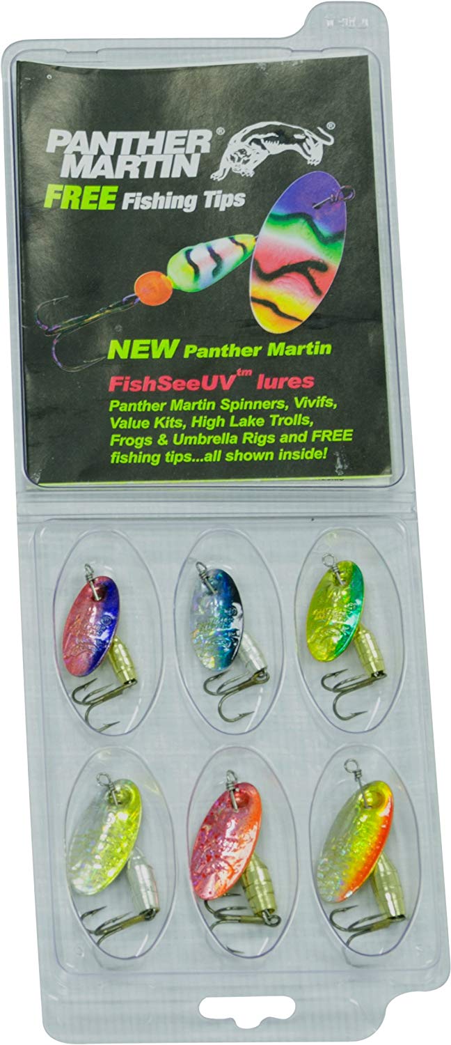 Panther Martin PMHD6 6 Pack Holographic Deluxe Spinner Kit