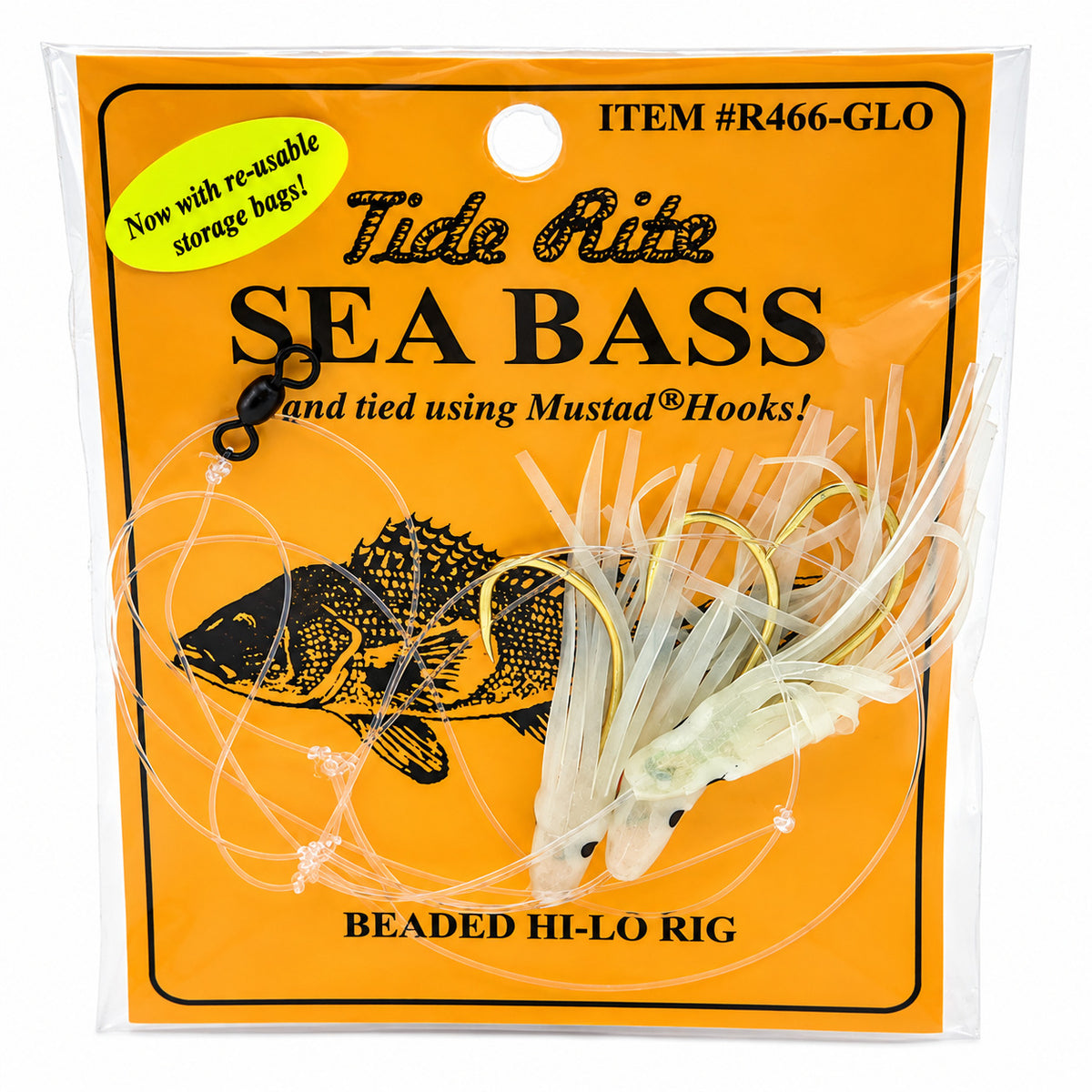 Tide Rite Skirted 3 Drop Hi Lo Seabass Rigs