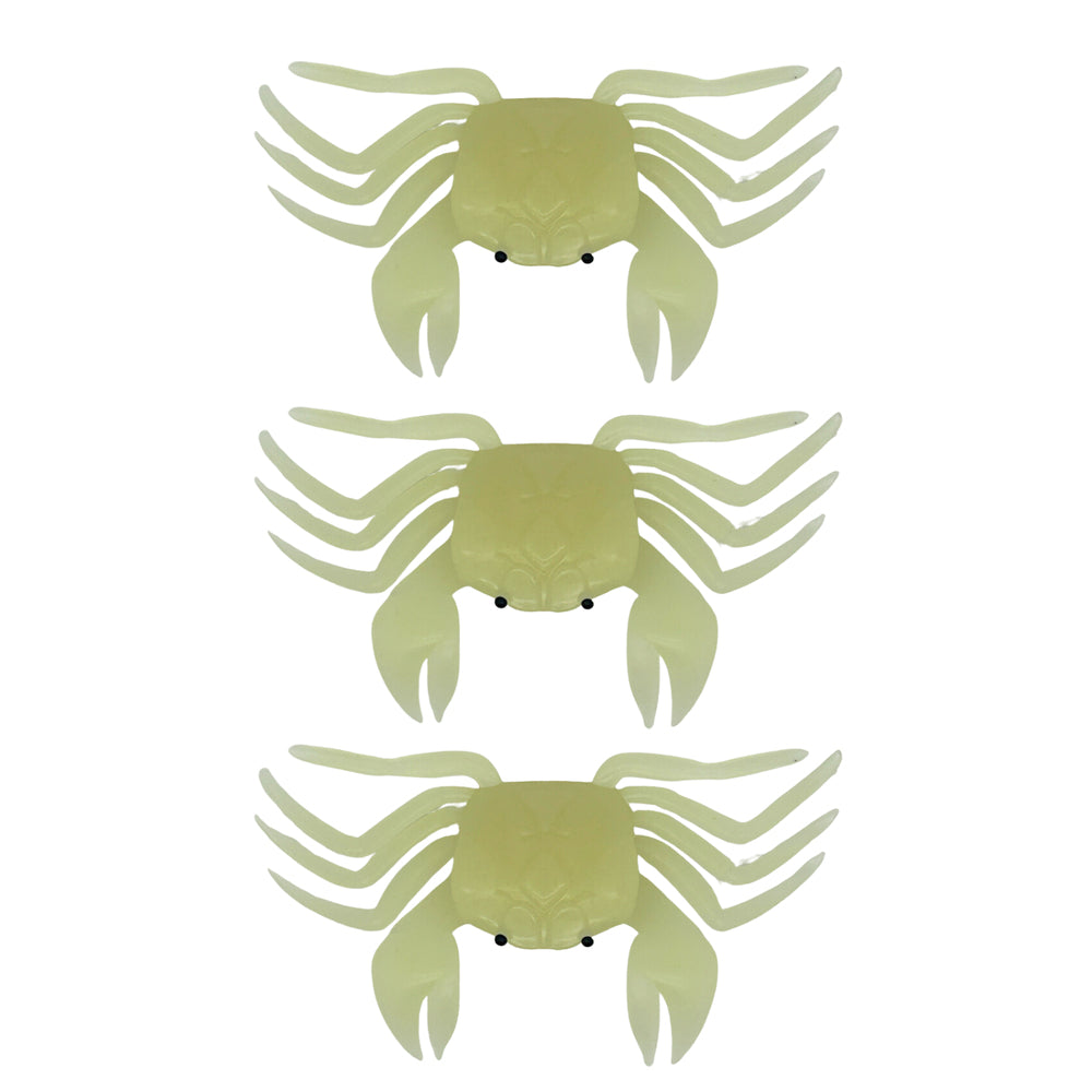 Run Off Lures Black Fish Candy Crab - Glow White