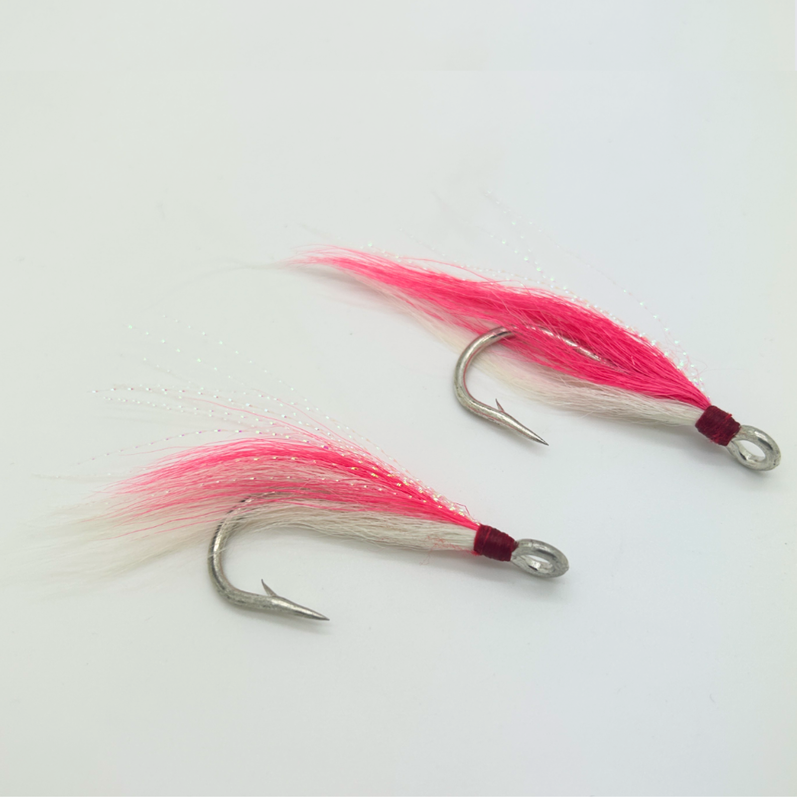 Run Off Lure Bucktail 2 Pack Teaser Hooks - Pink