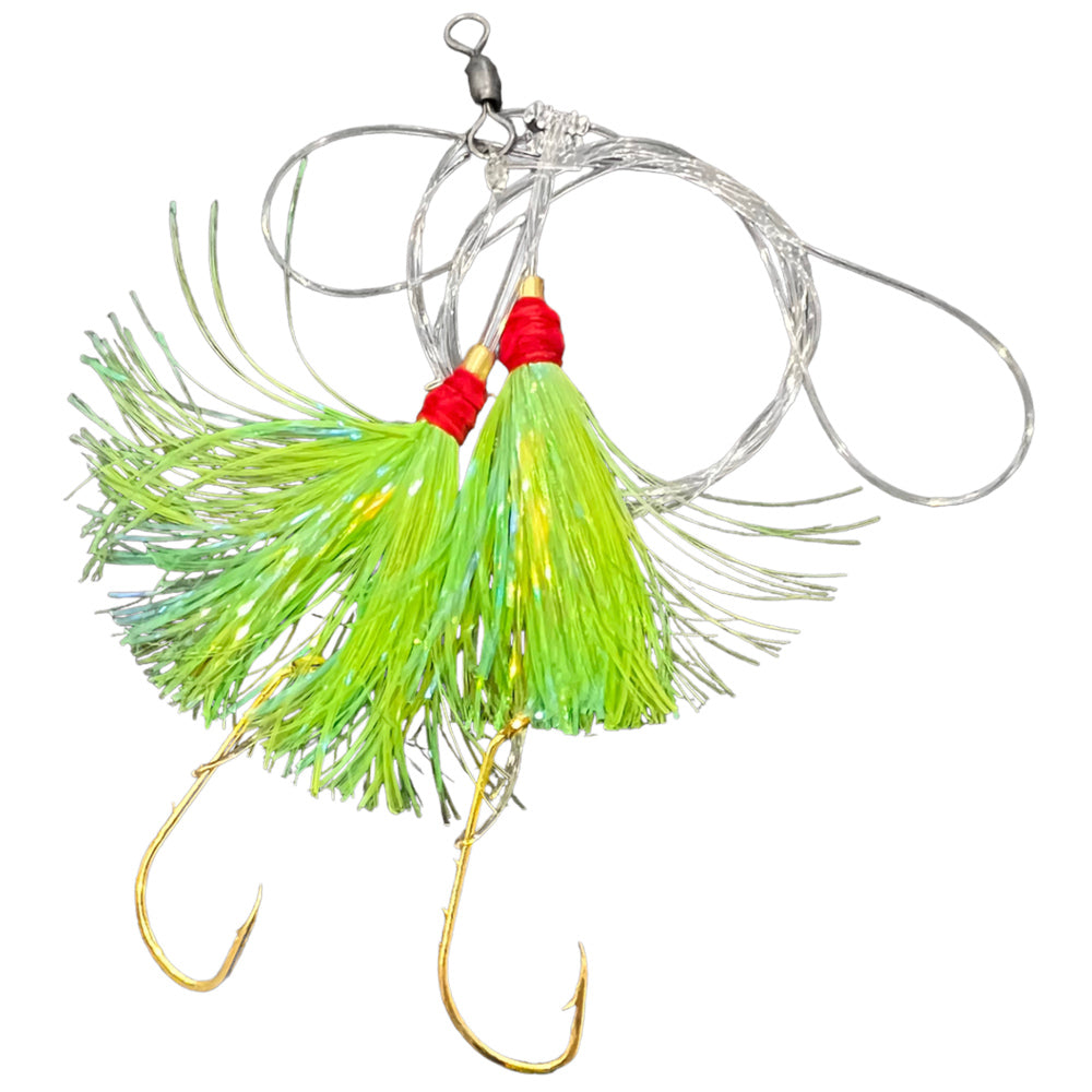 Run Off Lures Mylar Seabass Rig (Assorted Colors)