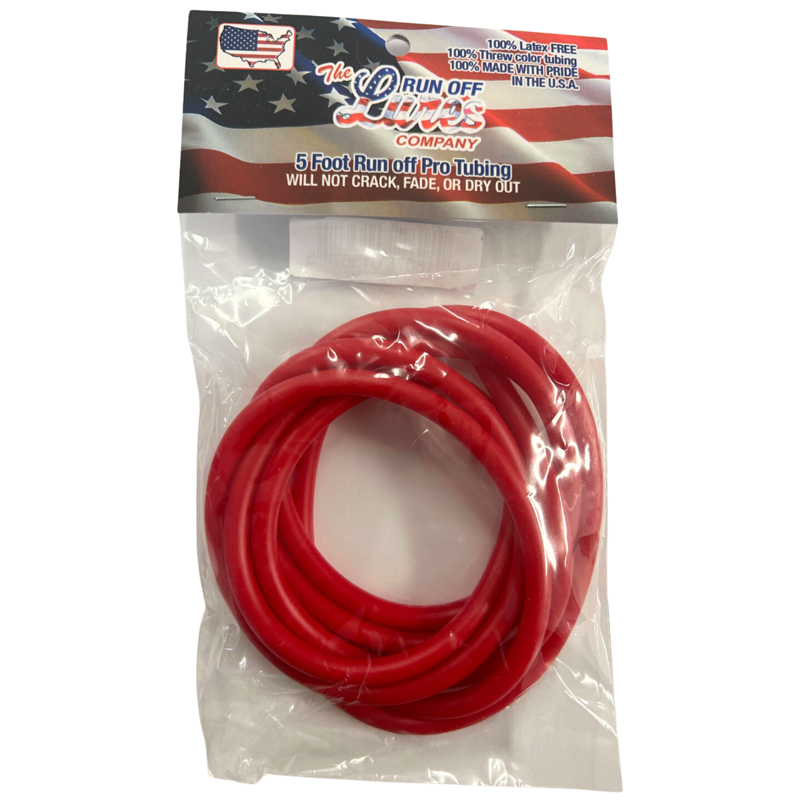 Run Off Lures 5ft Pro Tubing (Assorted Colors)