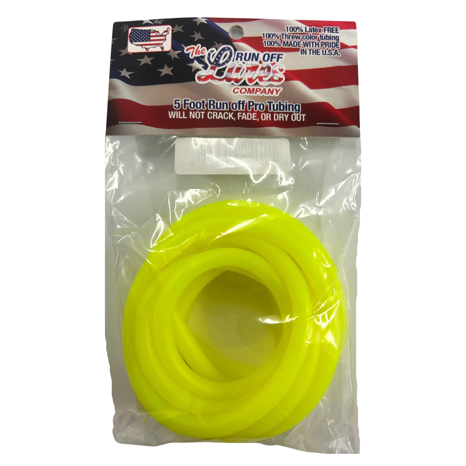 Run Off Lures 5ft Pro Tubing (Assorted Colors)