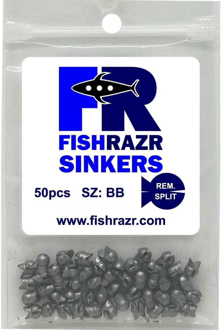 Fish Razr Removable Split Sinkers