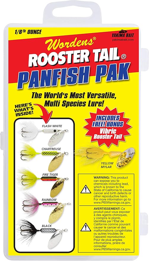 Wordens RTBX.210.S774 Original Rooster Tail Spinner Box Kit, 1/6OZ