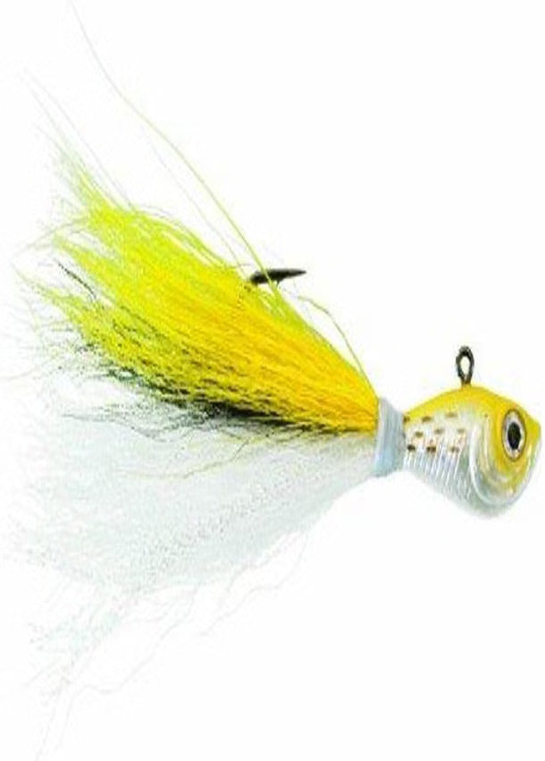 Spro Prime Bucktail Jigs Fluke (1/4oz - 8oz, Chart/Pink/Green/White)