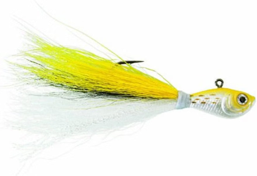 Spro Prime Bucktail Jigs Fluke (1/4oz - 8oz, Chart/Pink/Green/White)