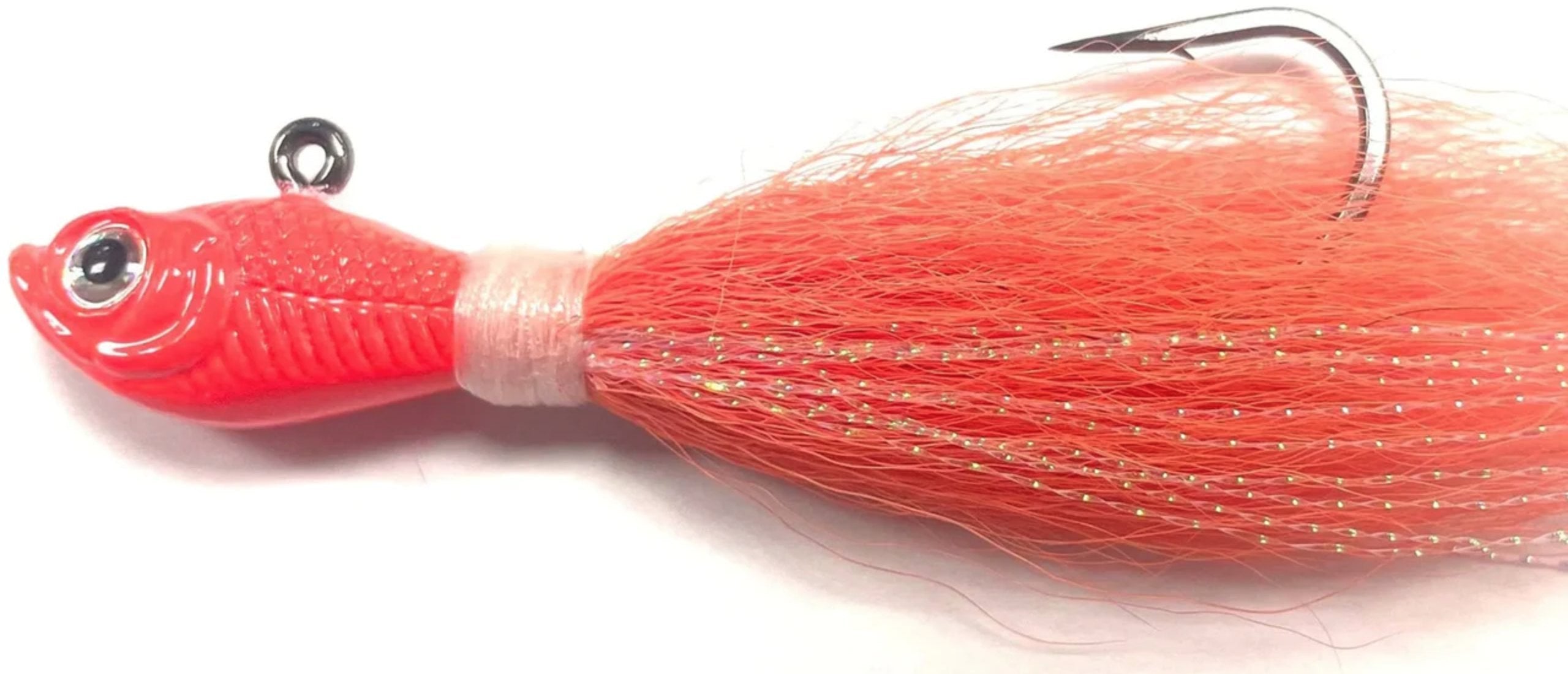 Spro Prime Bucktail Jigs Fluke (1/4oz - 8oz, Chart/Pink/Green/White)