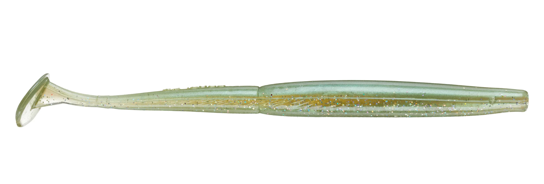 Gambler Slim EZ Paddle Tail Swimbait, 6 inch, Marsh Minnow, Green Minnow