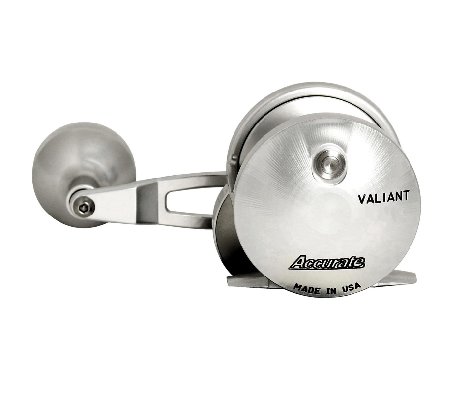 Accurate Valiant 400 Single Speed Reel - BV-400-S - Silver - Right Hand