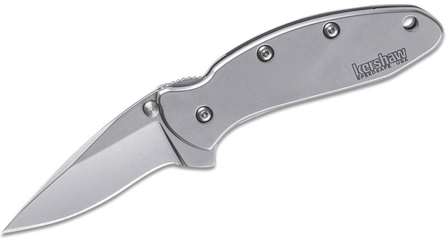Kershaw Chive Assisted Opening Folding Knife, Blade, Stainless, Silver, 1.9"