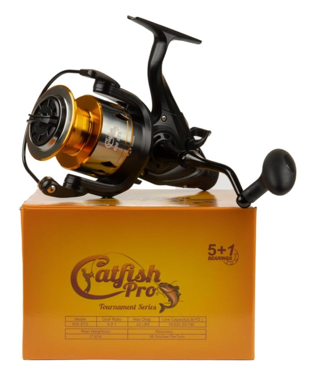 Catfish Pro Tournament Series Round Baitcasting Fishing Reel 600 CTS :  : Sports & Outdoors