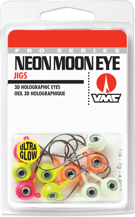 VMC Neon Moon Eye Jig Glow Hook Kit Assorted