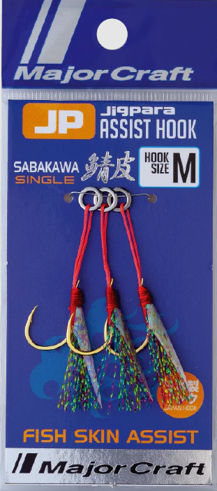 Major Craft Jigpara Assist Hook Sabakawa (Mackerel Skin)