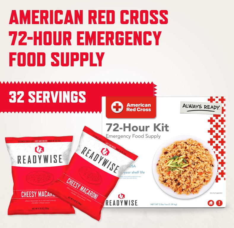 ReadyWise American Red Cross 72-Hour Emergency Food Kit
