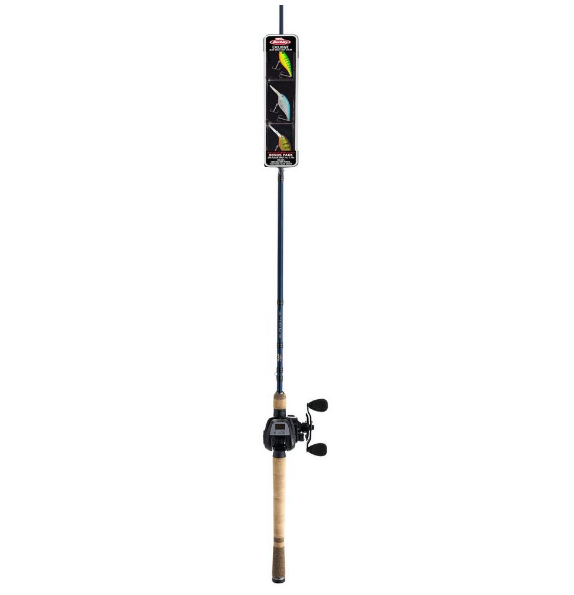 Abu Garcia MAXLPDLC50/EAG90M-MC-2 ABU Max Digital Line Counter LP Reel 50 sz on 9' Med Fenwick Eagle 2 PC Rod w/ Bonus 3 Flicker Baits