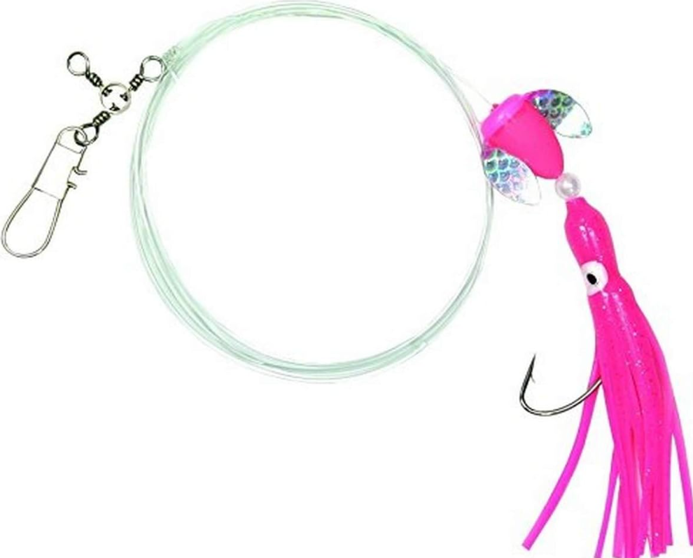 Shur Strike Spin-Glo Rig, Pink, Nickel Wide Gap Hook