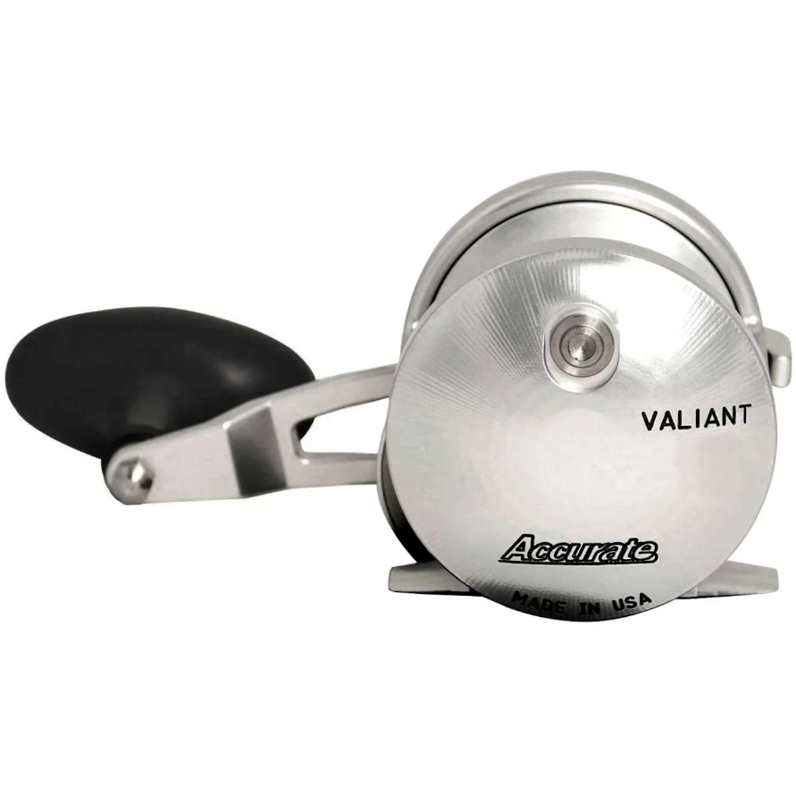 Accurate BV2-600-S Valiant 600 Two Speed Reel, Silver, Right-Hand