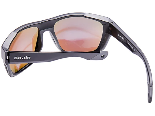 Bajio Las Rocas (Roca) Black Matte Frame/Blue Mirror Poly Lens Sunglasses