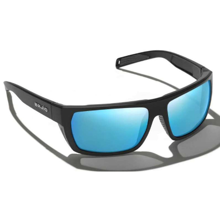 Bajio Palometa Black Matte Frame/Blue Mirror Glass Lens Sunglasses