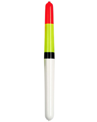 Little Joe Weighted Pole Float 10" Fluorescent Orange/Yellow/White