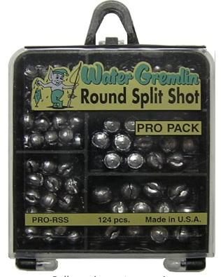 Water Gremlin Round Split Shot Pro Pack, 124pk