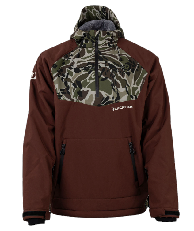 Blackfish Gale Softshell Pullover - Brown/Prym1 OS Woods - XL