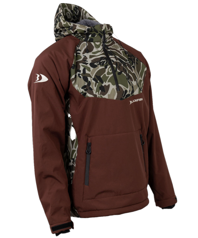 Blackfish Gale Softshell Pullover - Brown/Prym1 OS Woods - M