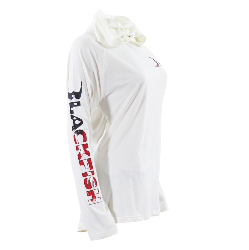 Blackfish CoolCharge UPF Switft Sun Hoodie - USA White Size XL