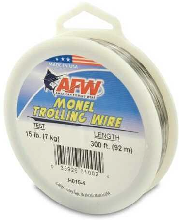 American Fishing Wire Monel Trolling Wire 300Ft Ni-Copper Alloy 15Lb