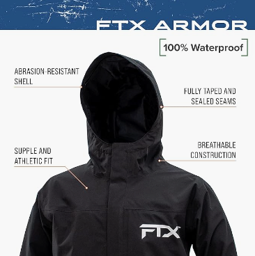 Frogg Toggs FTX Armor Jacket, Black, 2X