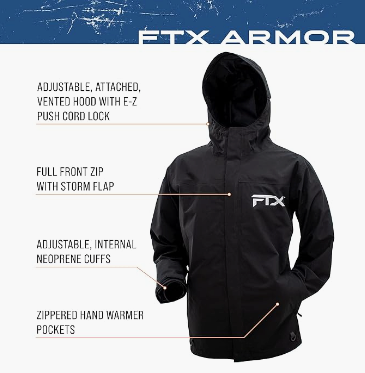 Frogg Toggs FTX Armor Jacket, Black, 2X