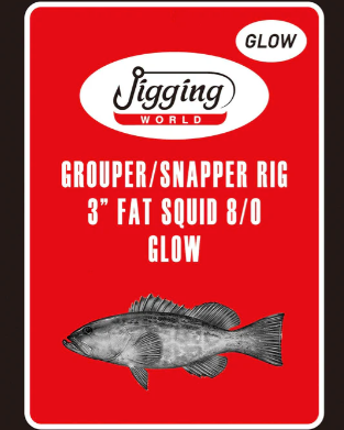 Jigging World Grouper/Snapper 3" Fat Squid Teaser Rigs