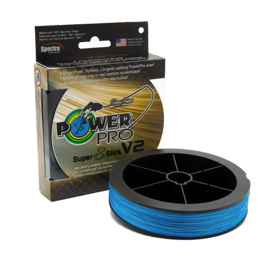 Power Pro Super Slick V2 8 Strand Braided Line, 3000yd 15lb Blue