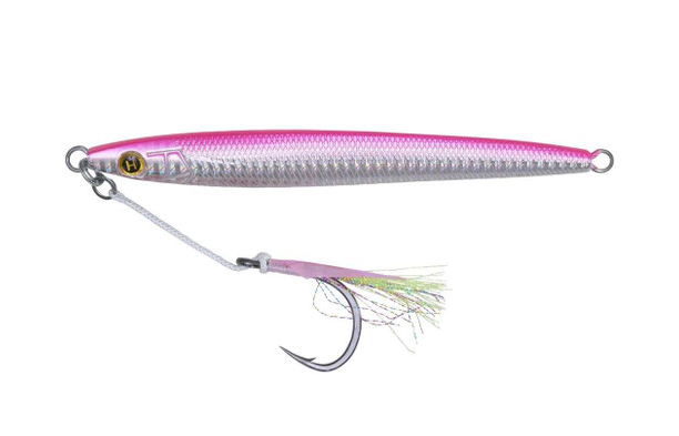 Hogy Sand Eel Jig with Teaser Assist Hook, 3.5oz, Bubblegum Pink